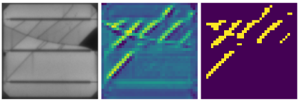 Result of automatic defect recognition on a solar cell.